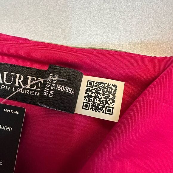 NWT - LAUREN RALPH LAUREN FLORAL STRETCH JERSEY FAUX-WRAP DRESS - - Picture 10 of 16